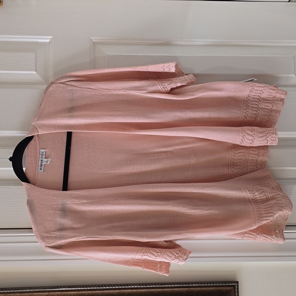 ROBBIE BEE BRAND WOMEN'S PINK SHRUG OPEN CARDIGAN SIZE XL - Picture 2 of 13